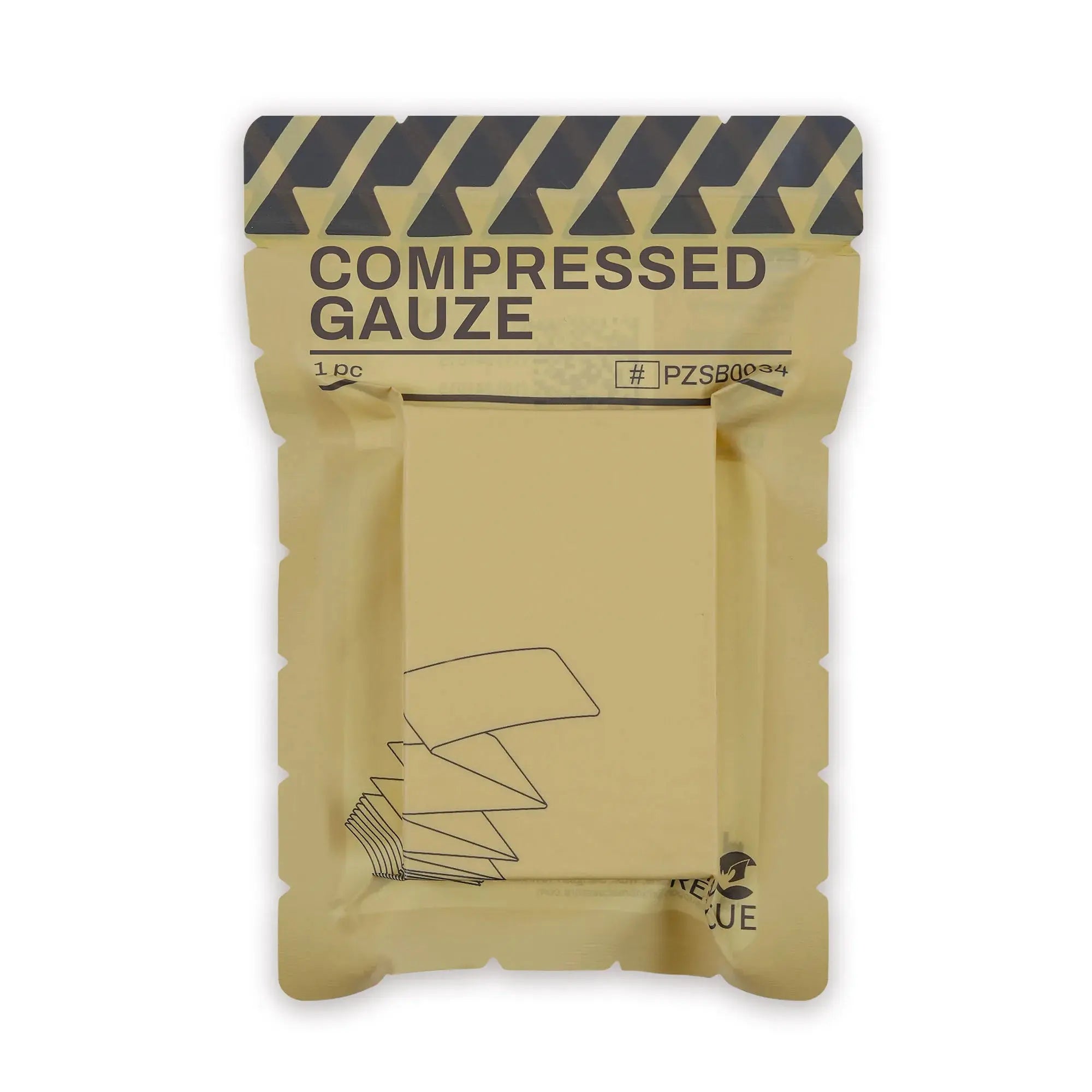Compresses stériles compressées nettoyage et bourrage trauma 