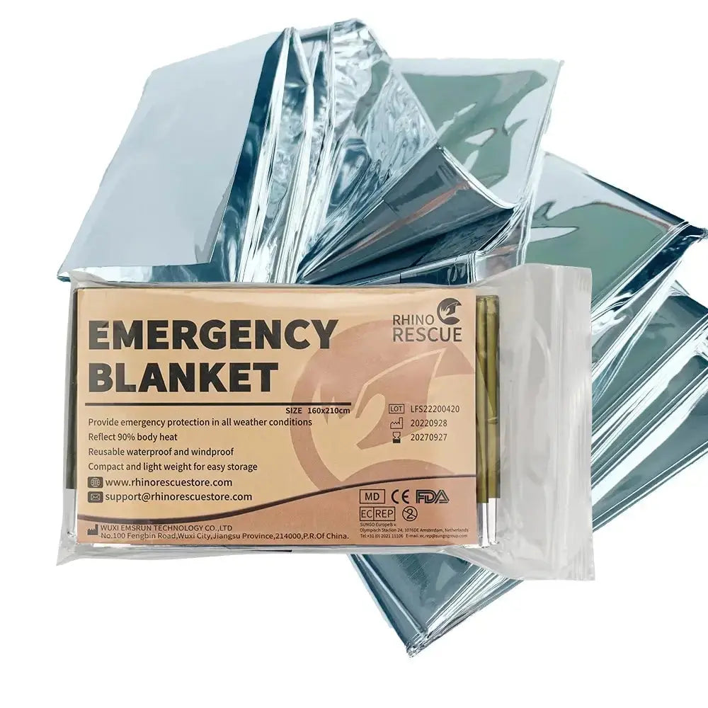 Couverture de survie isotherme en Mylar protection thermique urgence Zone Tactique