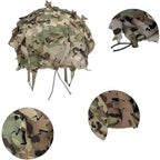 Couvre casque filet multi format camouflage militaire Zone Tactique