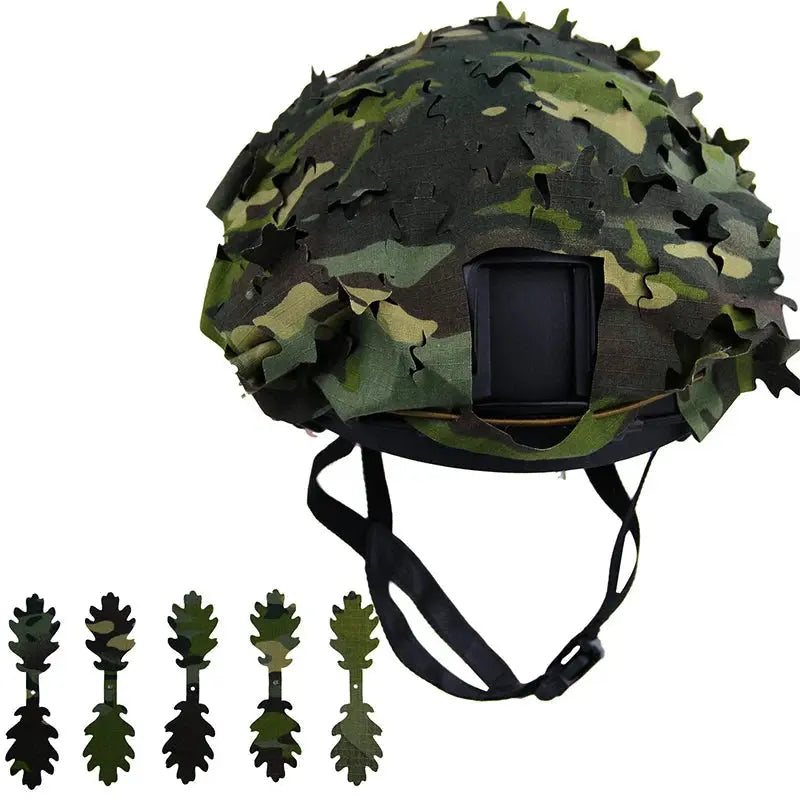 Couvre casque filet multi format camouflage militaire Zone Tactique