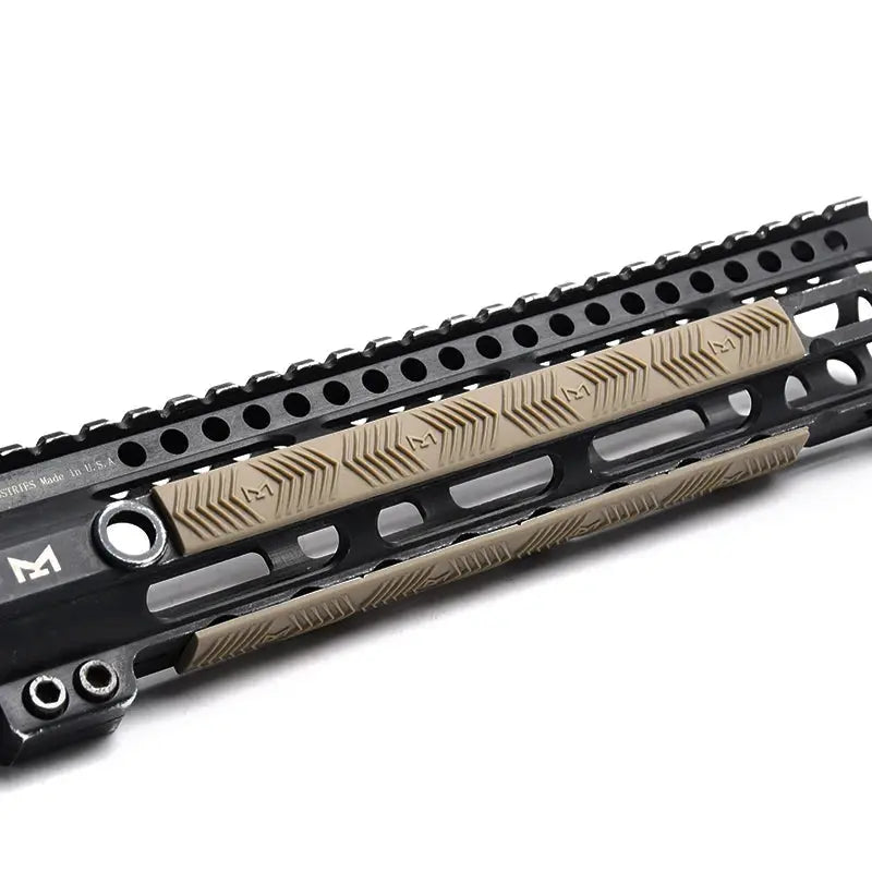 Couvre rail M-LOK tactique en caoutchouc texturé compatibilité étendue 