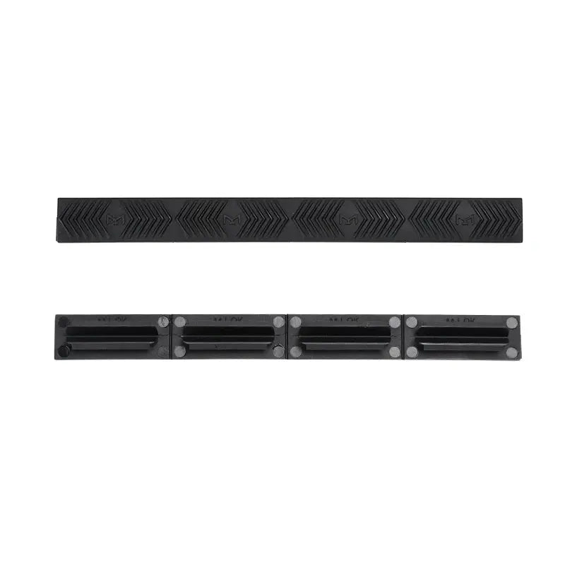 Couvre rail M-LOK tactique en caoutchouc texturé compatibilité étendue 