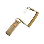 Dragonne tactique anti-perte cordon extensible avec bouton pressoir 
