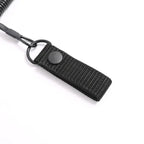 Dragonne tactique anti-perte cordon extensible avec bouton pressoir 