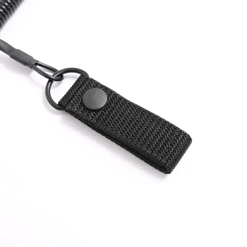 Dragonne tactique anti-perte cordon extensible avec bouton pressoir 