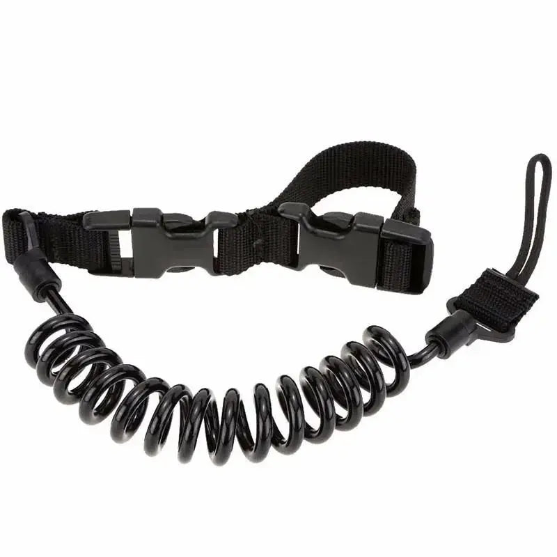 Dragonne tactique cordon de rétention élastique spiralé avec clip 