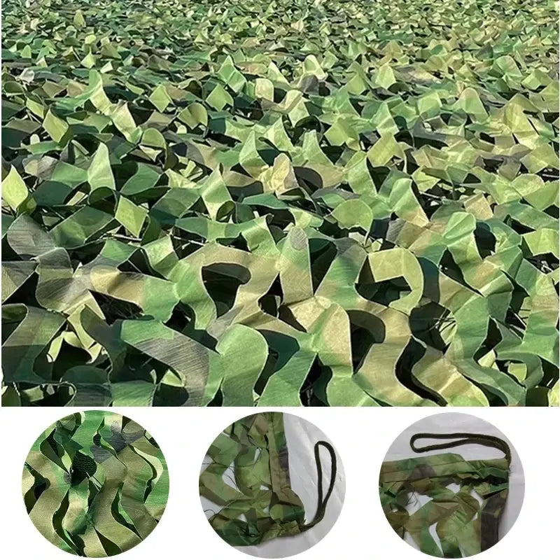 Filet de camouflage tactique multi tailles pour dissimulation et abri 