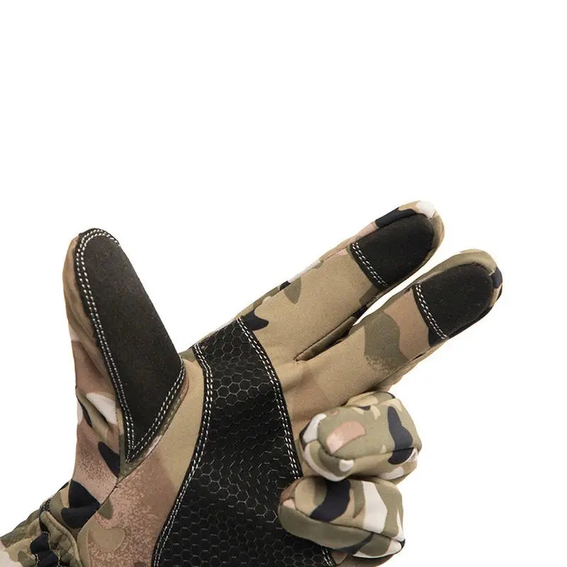 Gants tactiques grand froid camouflage usage militaire et airsoft Zone Tactique