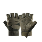 Gants tactiques renforcés courts pour tir airsoft et usage terrain 