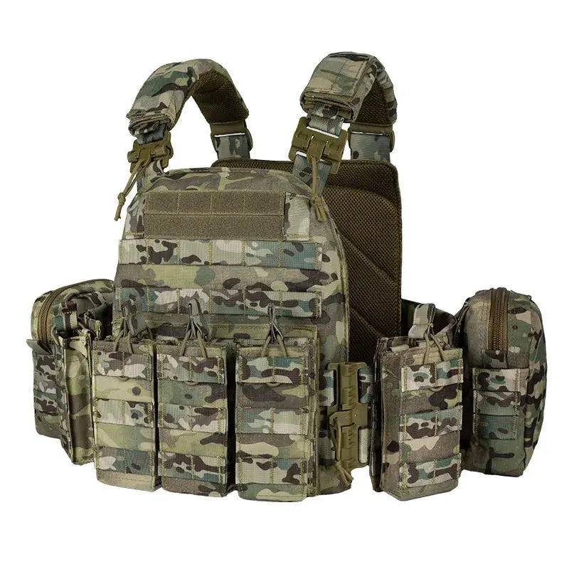 Ceinture Porte-plaques Cummerbund Tactique 2 Pièces - Sangle Élastique à Dégagement Rapide Pour Gilet Extérieur