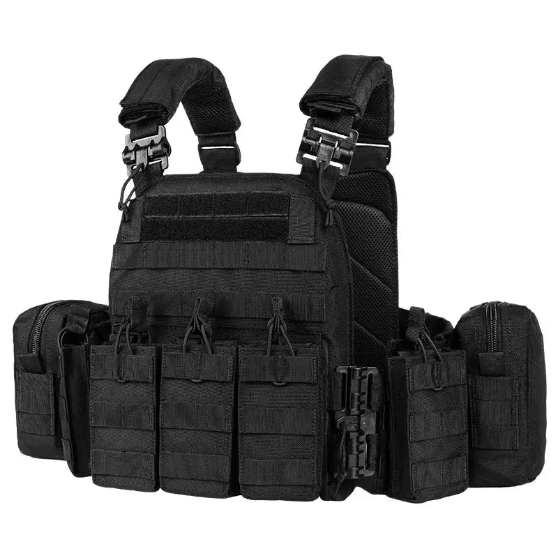 Accessoire Gilet Tactique Maille Respirante Ceinture Porte-plaques - Accessoire Pour Gilet Extérieur 2 Pièces Porte Plaque Tactique