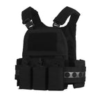Gilet porte-plaques MOLLE + Panneau avant Triple Chargeurs Zone Tactique