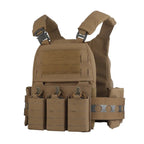Gilet porte-plaques MOLLE + Panneau avant Triple Chargeurs Zone Tactique