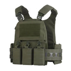 Gilet porte-plaques MOLLE + Panneau avant Triple Chargeurs Zone Tactique