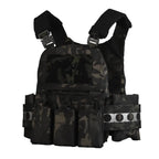 Gilet porte-plaques MOLLE + Panneau avant Triple Chargeurs Zone Tactique