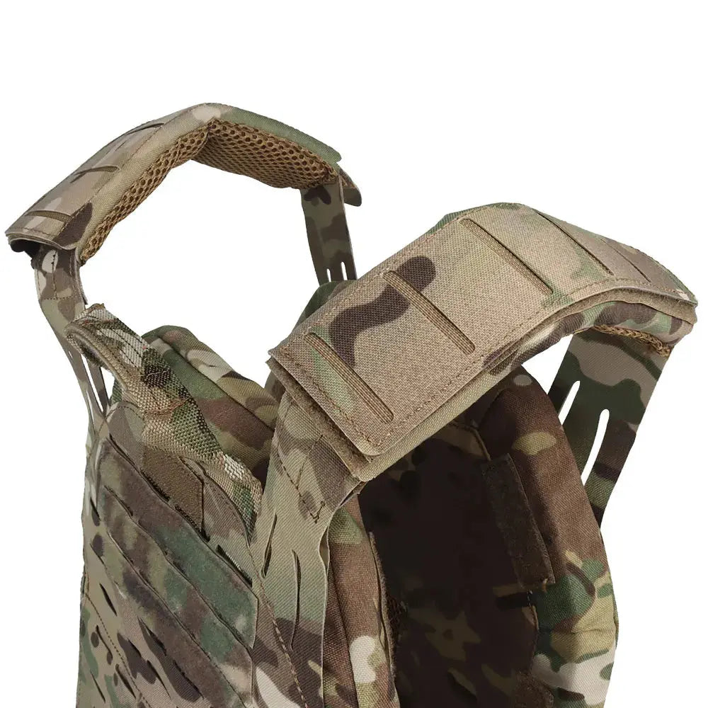 Gilet porte plaques tactique en nylon renforcé avec porte chargeurs 