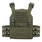 Gilet porte plaques tactique en nylon renforcé avec porte chargeurs 