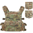 Gilet porte plaques tactique fast release modulaire MOLLE avec poches Zone Tactique