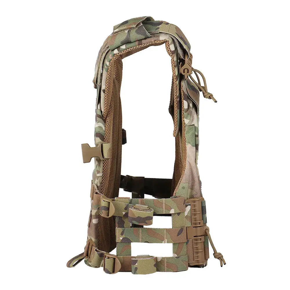 Gilet porte plaques tactique fast release modulaire MOLLE avec poches Zone Tactique