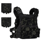 Gilet porte plaques tactique fast release modulaire MOLLE avec poches Zone Tactique