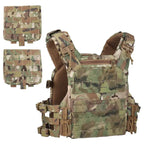 Gilet porte plaques tactique fast release modulaire MOLLE avec poches Zone Tactique