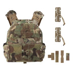 Gilet porte-plaques tactique velcro avant et panneaux MOLLE renforcés - Zone Tactique