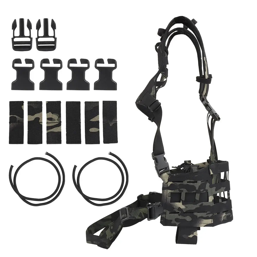 Gilet tactique SPC avec harnais ergonomique et accessoires modulaires - Zone Tactique