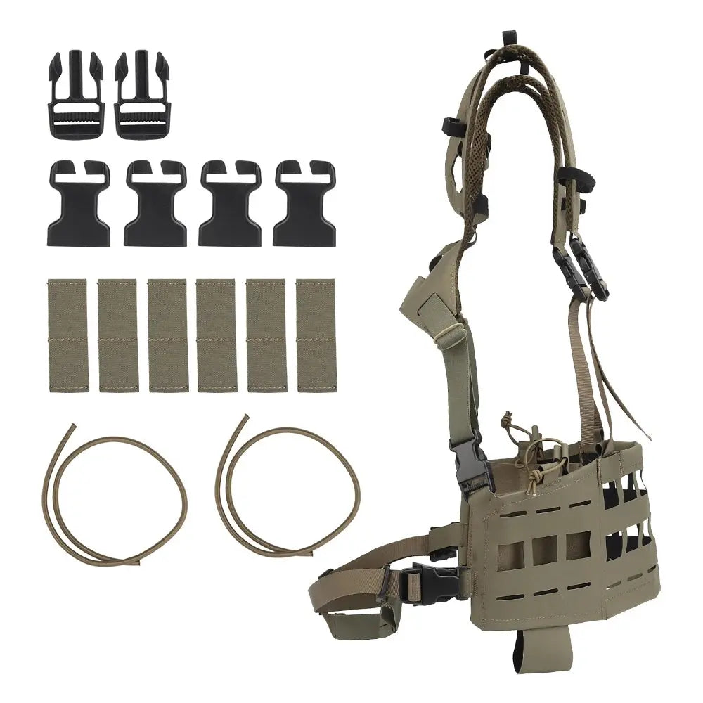 Gilet tactique SPC avec harnais ergonomique et accessoires modulaires - Zone Tactique