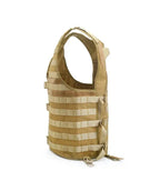 Gilet tactique ajustable avec large panneau MOLLE et clips 