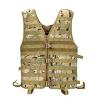 Gilet tactique ajustable avec large panneau MOLLE et clips 