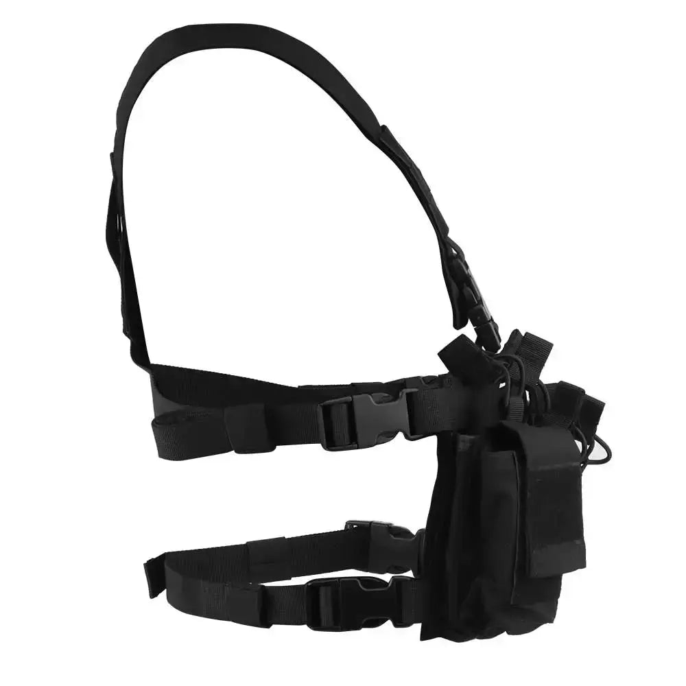 Gilet tactique chest rig avec poches avant et portes chargeurs Zone Tactique