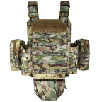 Gilet tactique lourd type plate carrier avec ensemble de poches 