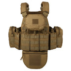 Gilet tactique lourd type plate carrier avec ensemble de poches 