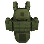 Gilet tactique lourd type plate carrier avec ensemble de poches 