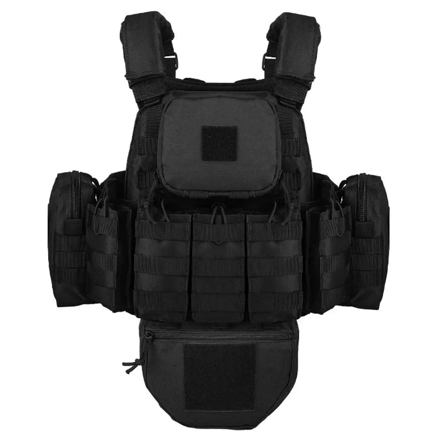 Gilet tactique lourd type plate carrier avec ensemble de poches - Zone Tactique