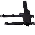 Holster de cuisse pour droitier avec rétention et double sangle 