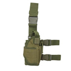 Holster de cuisse pour droitier avec rétention et double sangle 