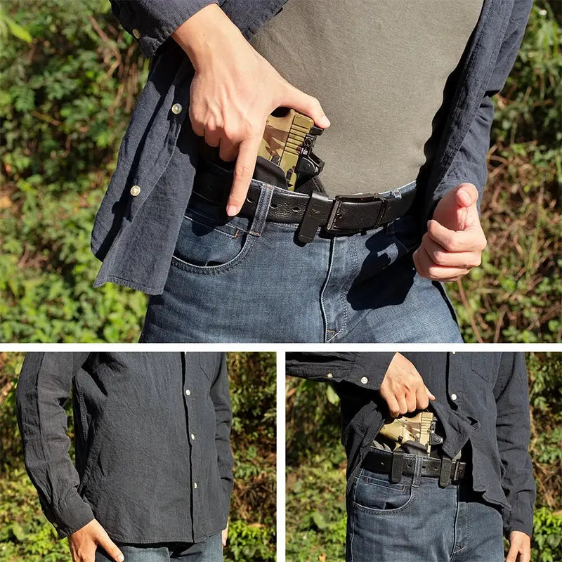 Holster low profile PA type Glock rétention rigide Zone Tactique