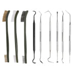 Kit de nettoyage compact avec brosses métal et outils de grattage 