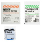 Kit de traitement des plaies coupantes avec pansements et gants Zone Tactique