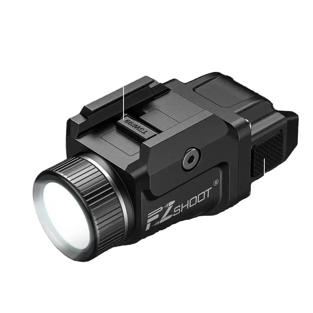 Lampe tactique compacte PA fixation rail Picatinny Zone Tactique