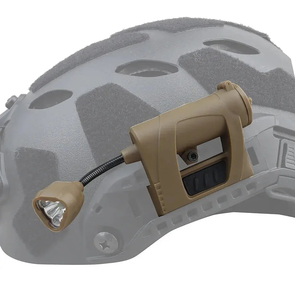Lampe tactique pour casque avec support rail ARC Zone Tactique