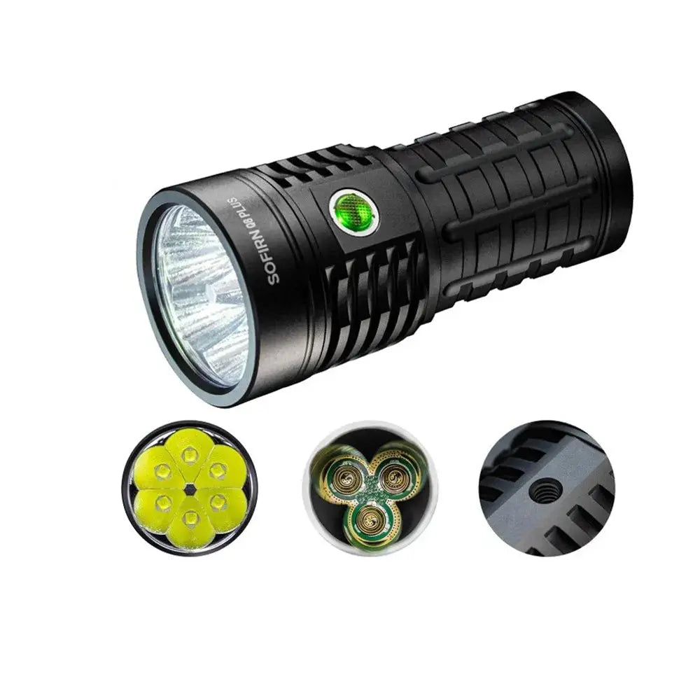 Lampe torche haute puissance 16000 lumens usage intensif Zone Tactique