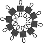 Lot de 10 Cordes élastiques tactiques MOLLE pour fixation équipement Zone Tactique