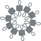 Lot de 10 Cordes élastiques tactiques MOLLE pour fixation équipement Zone Tactique