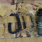 Lot de 4 Mousquetons tactiques en polymère renforcé Zone Tactique