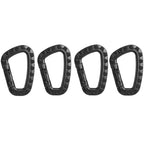 Lot de 4 Mousquetons tactiques en polymère renforcé Zone Tactique