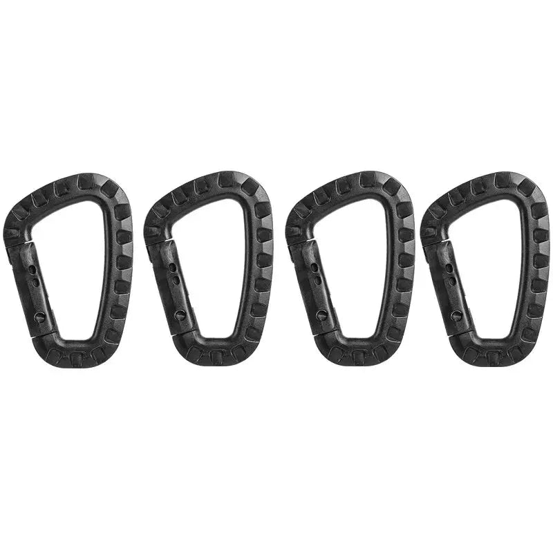 Lot de 4 Mousquetons tactiques en polymère renforcé Zone Tactique