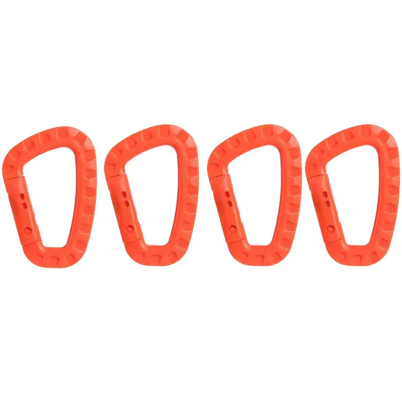 Lot de 4 Mousquetons tactiques en polymère renforcé Zone Tactique