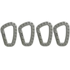 Lot de 4 Mousquetons tactiques en polymère renforcé Zone Tactique